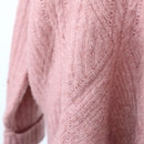 REAL pink knitted super soft jersey - S-2