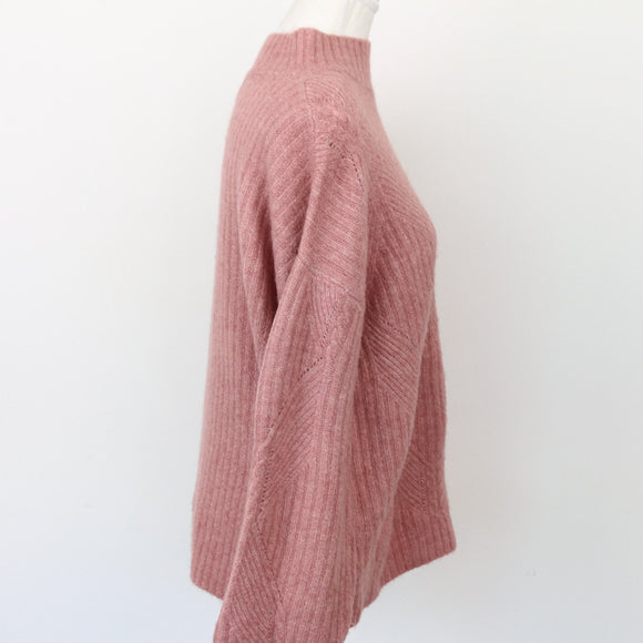 REAL pink knitted super soft jersey - S
