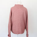 REAL pink knitted super soft jersey - S-4