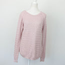 Poetry Pink Knitted Jersey – Cosy Knit Jumper for Layering | Size M | Pre-Loved-1