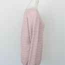 Poetry Pink Knitted Jersey – Cosy Knit Jumper for Layering | Size M | Pre-Loved-3