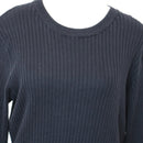 Superbalist Navy Blue Ribbed Jersey – Cosy Knit Jumper for Layering | Size S | Pre-Loved-2