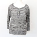 Black & White Half-Button Jersey, Size XL-1