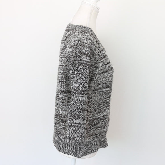 Black & White Half-Button Jersey, Size XL