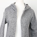 Grey Hooded Cardigan, Size XS-3