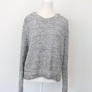 H&M Black & White Cable-Knit Jersey, Size L-1