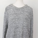 H&M Black & White Cable-Knit Jersey, Size L-4