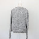H&M Black & White Cable-Knit Jersey, Size L-3