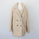 Rainbow Rain Beige Teddy Bear Jacket, Size L-1