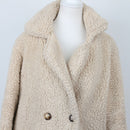 Rainbow Rain Beige Teddy Bear Jacket, Size L-2