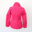 Inwear bright pink melton coat with black buttons - 28-4