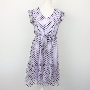 Kelso Lilac Polka-Dot Tulle Dress, Size 8