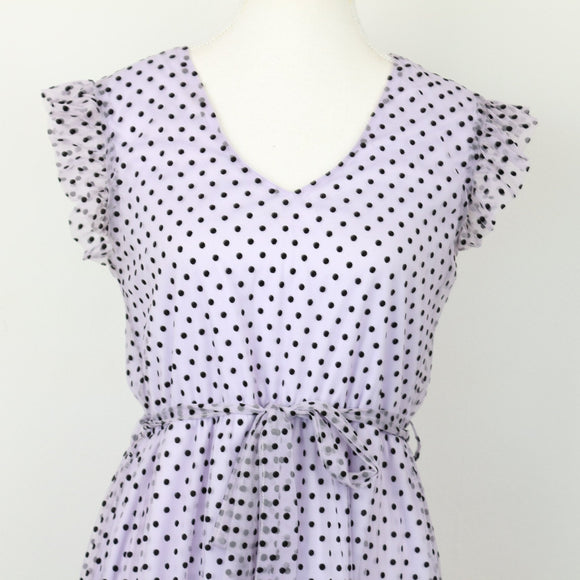 Kelso Lilac Polka-Dot Tulle Dress, Size 8