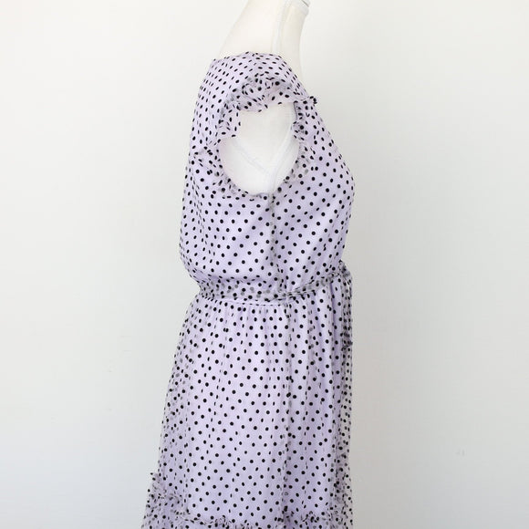 Kelso Lilac Polka-Dot Tulle Dress, Size 8
