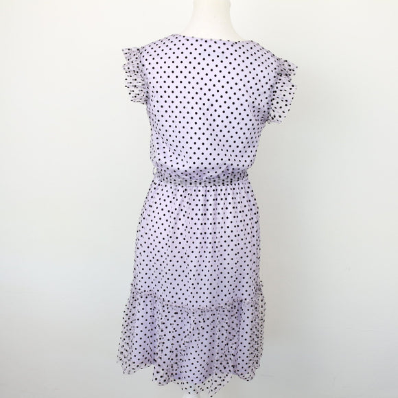 Kelso Lilac Polka-Dot Tulle Dress, Size 8