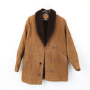 Vintage Brown Softshell Double-Breasted Jacket, Size L-1