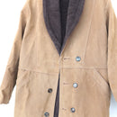 Vintage Brown Softshell Double-Breasted Jacket, Size L-2