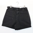 RE: Black High-Rise Shorts with Square Pockets, Size 14-1