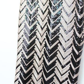 Gold & Black Beaded Pencil Skirt, Size XS - 0