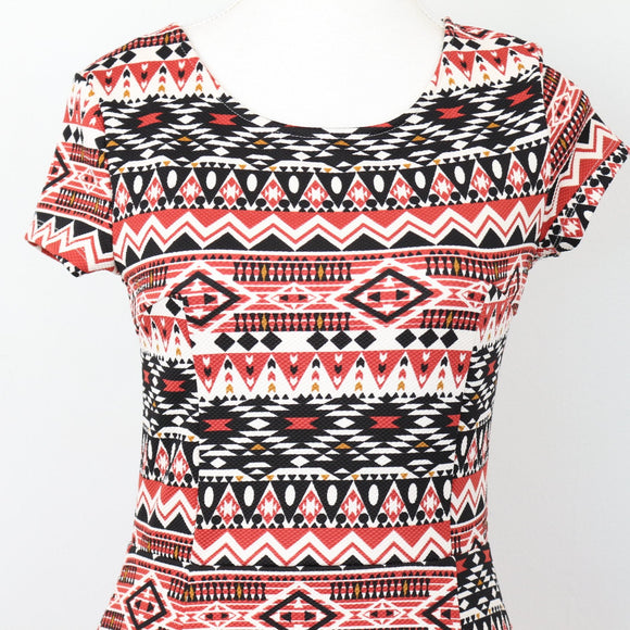 H&M Printed Mini Dress, Size 36