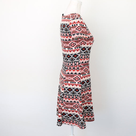 H&M Printed Mini Dress, Size 36