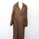 Genuine Leather Super-Soft Maxi Coat, Size M-1
