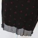 Factorie Black & Floral Bodycon Dress, Size M-3