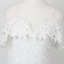 White Full-Lace Bodycon Dress, Size 8-4