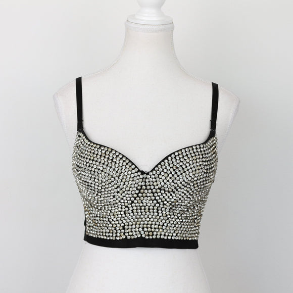 Sissy Boy Bedazzled Bralette, Size S