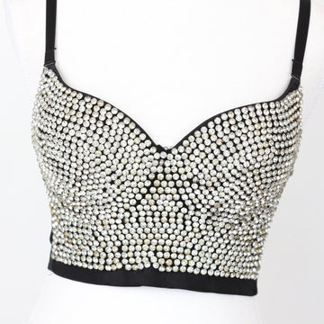 Sissy Boy Bedazzled Bralette, Size S - 0