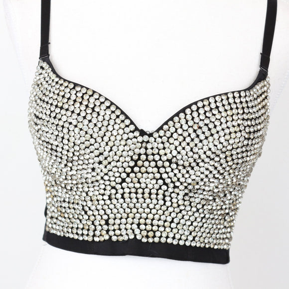 Sissy Boy Bedazzled Bralette, Size S