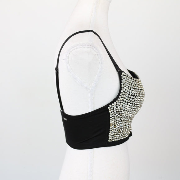 Sissy Boy Bedazzled Bralette, Size S