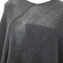 Foschini Black Knitted Poncho-2