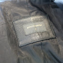 Genuine Leather Black Blazer-Style Jacket, Size S-5