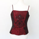 Forever New Black-and-White Plaid Corset-Style Blouse, Size 10-1