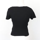 Forever New Black-and-White Plaid Corset-Style Blouse, Size 10-4