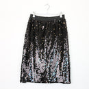 Queenspark Glamour Sparkly Black Skirt, Size S-1
