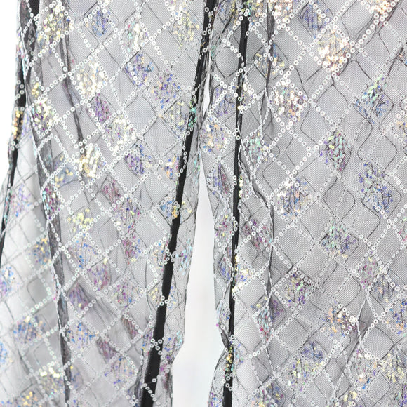 Queenspark Glamour Sparkly Black Skirt, Size S