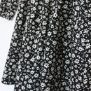 Black-and-White Floral Dress, Size 4–5-3