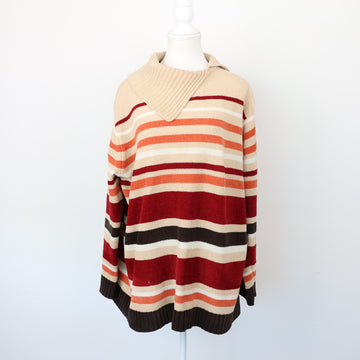 Burgundy Collared Jersey, Size L