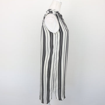 H&M Black-and-White Chiffon Dress, Size 6 - 0