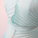 Shein Blue Shell-Style Strapless Top, Size S-2