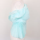 Shein Blue Shell-Style Strapless Top, Size S-3