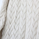 Zara Cable-Knit Varsity-Style Jersey, Size L-4