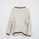Zara Cable-Knit Varsity-Style Jersey, Size L-5