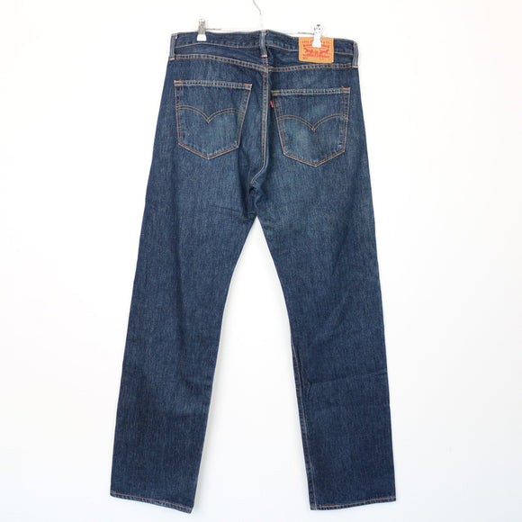 Levi's Dark Blue Straight-Leg Jeans, Size 36