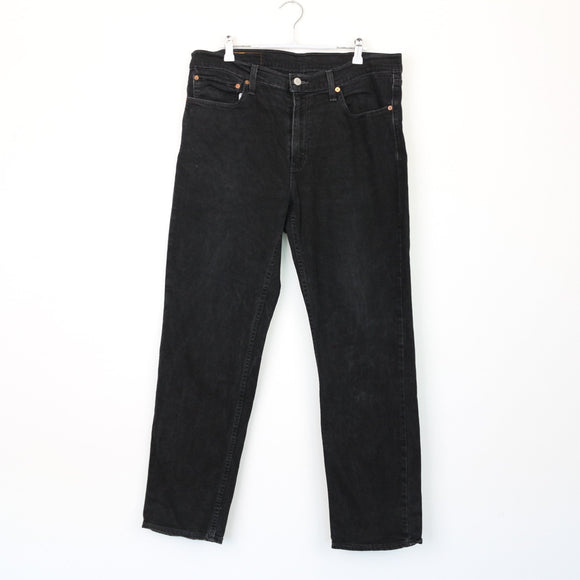 Levi's Black Straight-Leg Jeans, Size 36