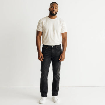 Levi's Black Straight-Leg Jeans, Size 36 - 0