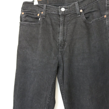 Levi's Black Straight-Leg Jeans, Size 36 - 0
