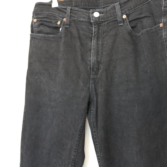 Levi's Black Straight-Leg Jeans, Size 36